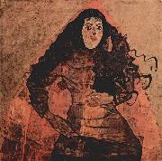 Egon Schiele Portrat der Trude Engel painting